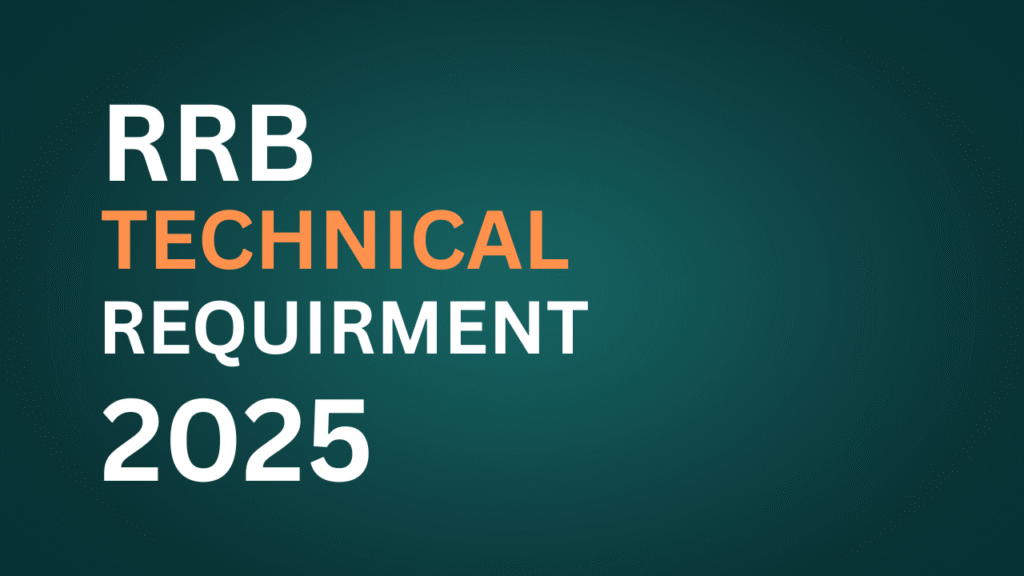RRB Technical Recruitment 2025