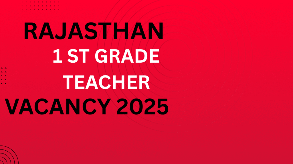 Rajasthan 1st Grade Teacher